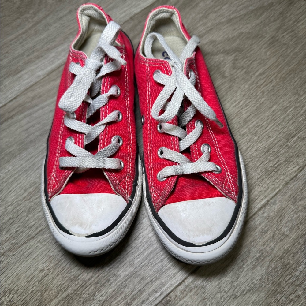Converse Red and White Kids Sneakers